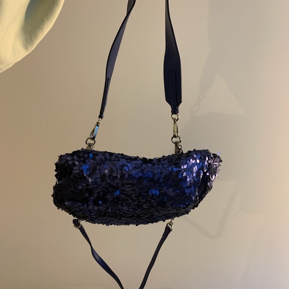 Max Mara Blue sparkly Handbag⚡️😍👛 - Picture 2 of 8